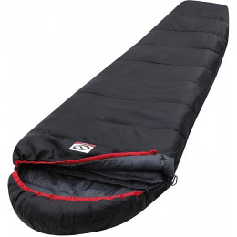 Спальний мішок Loap Darway чорний/червоний