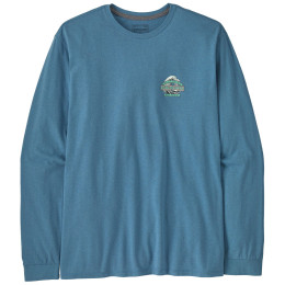 Чоловіча футболка Patagonia Long-Sleeved Great Waves Responsibili-Tee синій Shore Blue