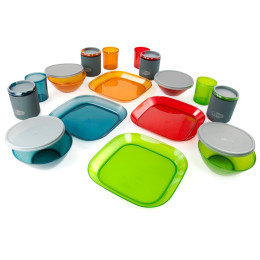 Набір посуду GSI Outdoors Infinity 4 Person Deluxe Table кольоровий
