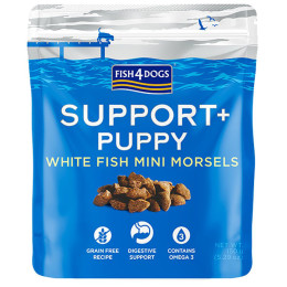 Ласощі для собак Fish4Dogs Puppy White Fish Morsels Digestion 150g