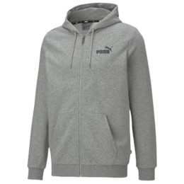 Чоловіча толстовка Puma ESS Small Logo FZ Hoodie TR сірий/білий gray