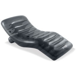 Надувний лежак Intex Cool Grey Lounge сірий