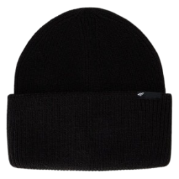 Шапка 4F Cap U652 чорний DEEP BLACK