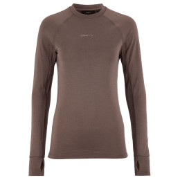 Жіноча функціональна футболка Craft Wool Comfort Rn LS W коричневий Brown