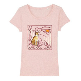 Жіноча футболка České parky Lynxie рожевий