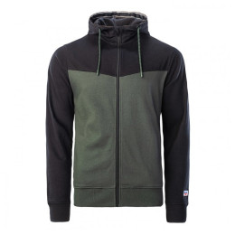 Чоловіча толстовка Hi-Tec Sabarin зелений/чорний Deep Forest/Black