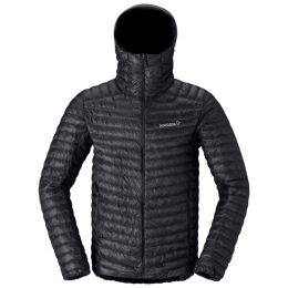Чоловіча пухова куртка Norrona trollveggen down800 super light Hood чорний Caviar Black
