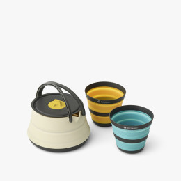 Набір посуду Sea to Summit Frontier UL Collapsible Kettle Cook Set 2P 3 Piece бежевий