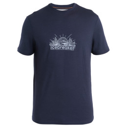 Чоловіча футболка Icebreaker Men Merino 150 Tech Lite III SS Tee IB Grown Naturally темно-синій Midnight Navy