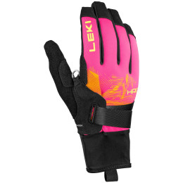 Рукавички для бігових лиж Leki HRC Race TR чорний/рожевий neonpink-neonorange-neonyellow