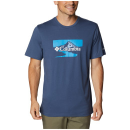 Чоловіча футболка Columbia Path Lake™ Graphic Tee II синій Dk Mountain, Peak 2 River Graphic