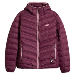 Жіноча багатофункціональна куртка 4F Down Jacket F0895 бордовий Dark Pink