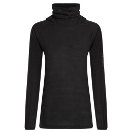 Жіноча толстовка Icebreaker Wom Mer 400 RealFleece Grid Pulover Hood чорний Black