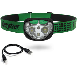 Налобний ліхтарик Energizer Vision Ultra LED 400lm USB зелений