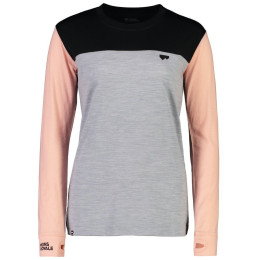 Жіноча функціональна футболка Mons Royale Yotei Bf Ls Dream State рожевий/чорний