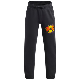 Дитячі штани Under Armour UA B Rival FLC Graphics Jgr Anthracite сірий Anthracite / / Outrageous Orange