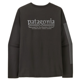 Чоловіча футболка Patagonia M's L/S Cap Cool Daily Shirt - Hut Tripper чорний Black
