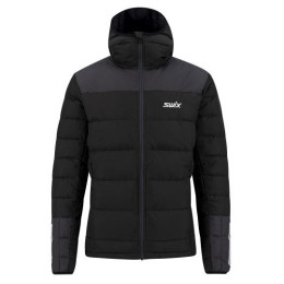 Чоловіча пухова куртка Swix Dynamic Down чорний/сірий Black