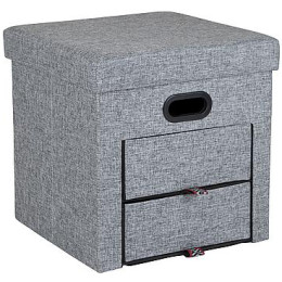 Сидіння Bo-Camp Holborn Ottoman сірий grey