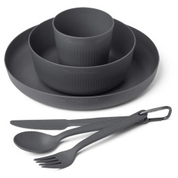 Набір кухонний Sea to Summit Camp Dinnerware Set - 6 pcs сірий Charcoal