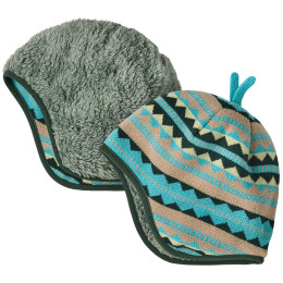 Дитяча шапка Patagonia Baby Reversible Beanie сірий Diamond Stripe: Snowmelt Blue