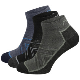 Шкарпетки MOOA Merino Adventure Low 3-pack кольоровий мікс Mix