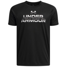Дитяча футболка Under Armour Tech Split Wordmark SS Black чорний Black