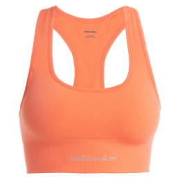 Спортивний бюстгальтер Icebreaker Women Merino Seamless Active Bra помаранчевий Tang