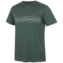 Чоловіча футболка MOOA Merino Lyolite Waves 150 Short зелений dusty green