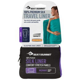 Vložka do spacáku STS Silk Liner Mummy modrá Navy Blue
