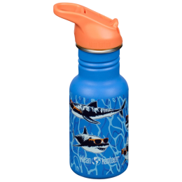 Дитяча пляшечка Klean Kanteen Kid Classic Narrow 12oz (w/Flip Seal Sport Cap) синій sharks in shades