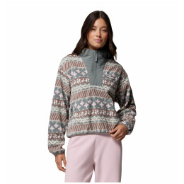 Жіноча толстовка Columbia Sequoia Grove™ Ii Printed Half Zip сірий Iron Wizard Island