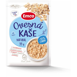 Каша Emco Вівсяна каша натуральна – на 30 % менше цукру, 55 г