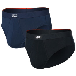 Чоловіча нижня білизна Saxx Vibe Xtra Soft Comfort Brief Fly 2Pk чорний/синій black/navy
