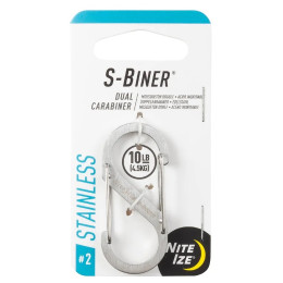 Допоміжний карабін Nite Ize S-Biner Stainless Steel #2 срібний Stříbrná