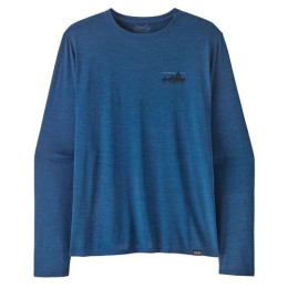 Чоловіча футболка Patagonia M's L/S Cap Cool Daily Graphic Shirt синій '73 Skyline: Clement Blue X-Dye