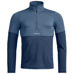 Чоловіча толстовка Ortovox Fleece Light Zip Neck синій Blue Nunatak