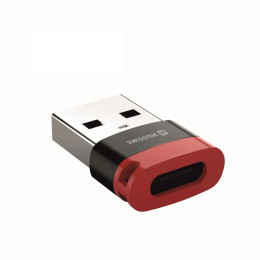 Адаптер Swissten Dataguard With Data Blocking USB-A (Male) / USB-C (Female)