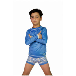 Дитячий купальник DucKsday Manta Swim Trunk B синій/білий Blue/Off White