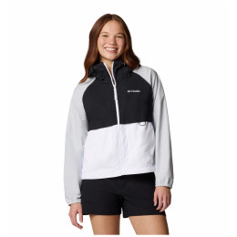 Жіноча куртка Columbia Spire Valley™ Windbreaker білий White, Black, Cirrus Grey