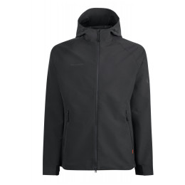 Чоловіча куртка Mammut Macun SO Hooded Jacket Men чорний Phantom