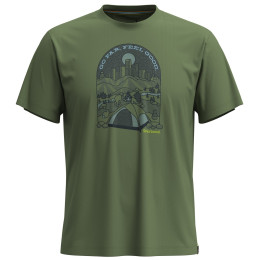 Футболка Smartwool Streets to Peaks Short Sleeve Graphic Tee зелений fern green