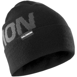 Шапка Salomon Hermitage Beanie чорний DEEP BLACK