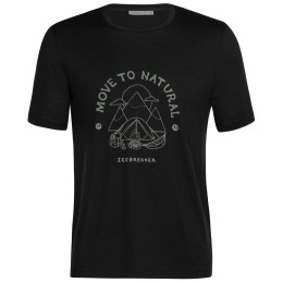 Чоловіча футболка Icebreaker Men Tech Lite II SS Tee Canopy Camper чорний