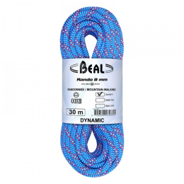 Альпіністська мотузка Beal Rando 8 mm (48 m) синій BLUE