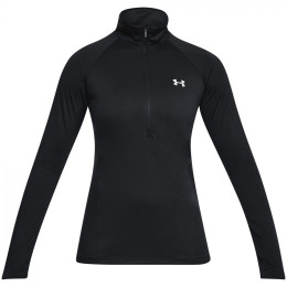 Жіноча функціональна футболка Under Armour Tech 1/2 Zip - Solid чорний