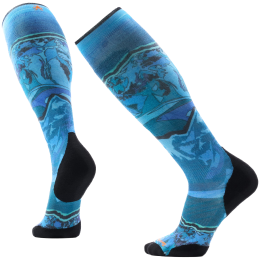 Шкарпетки Smartwool Ski Targeted Cushion Storm Peak Print OT синій