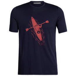 Чоловіча футболка Icebreaker Men Tech Lite II SS Tee Pad темно-синій