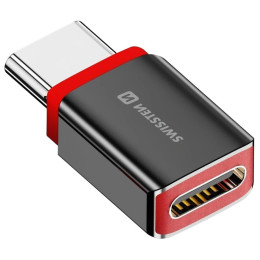 Адаптер Swissten Dataguard With Data Blocking USB-C (Male) / USB-C (Female)