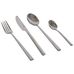 Набір столових приборів Bo-Camp Cutlery set 4 pcs срібний Silver